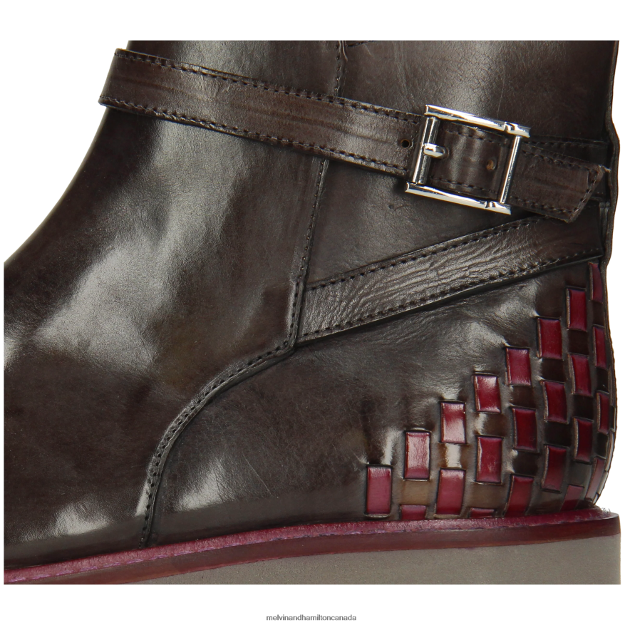 Women Melvin & Hamilton Grey Molly 14 Ankle Boots P4V68P934