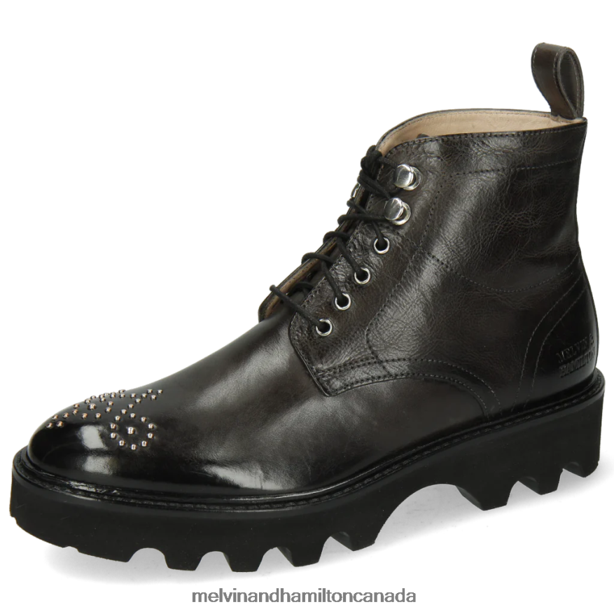 Women Melvin & Hamilton Grey Sally 109 Ankle Boots P4V68P1048