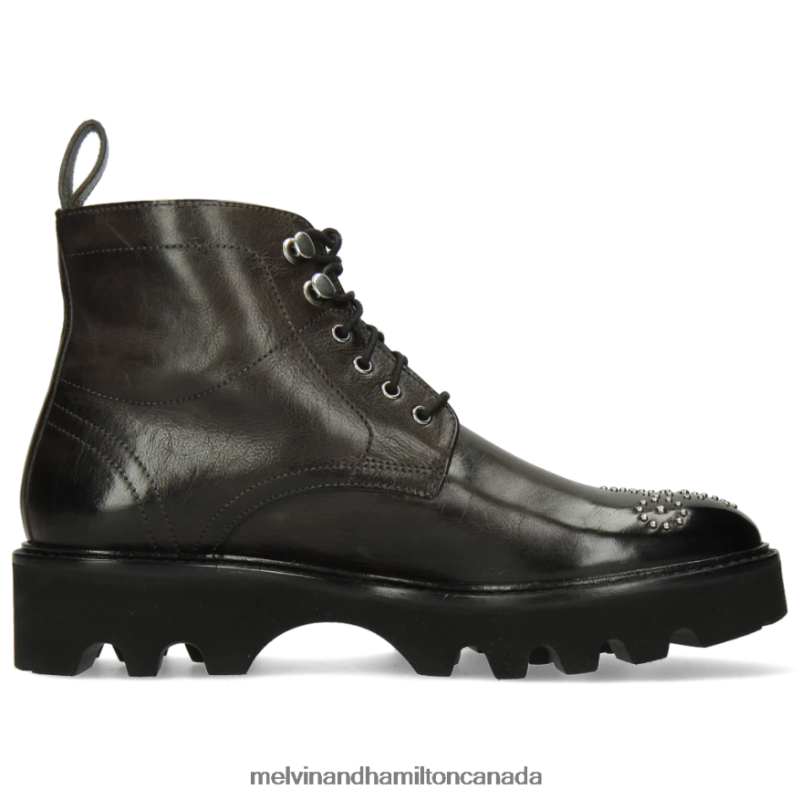 Women Melvin & Hamilton Grey Sally 109 Ankle Boots P4V68P1048