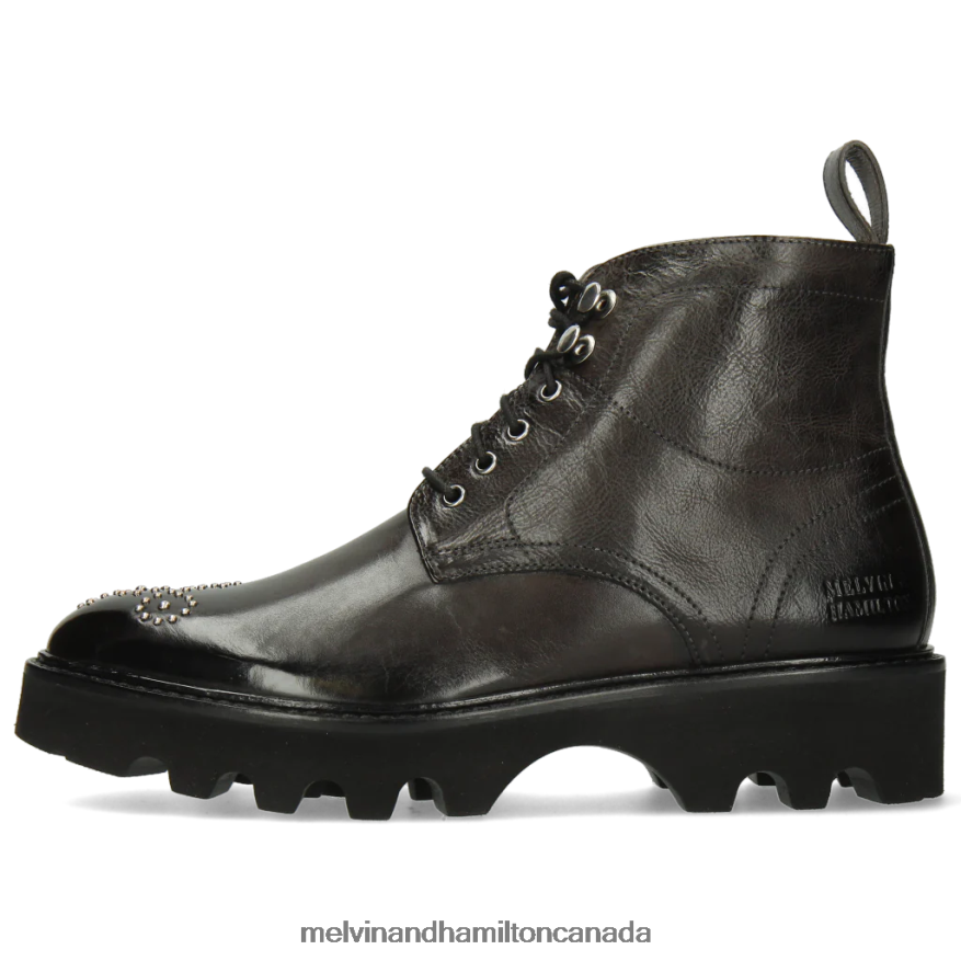 Women Melvin & Hamilton Grey Sally 109 Ankle Boots P4V68P1048