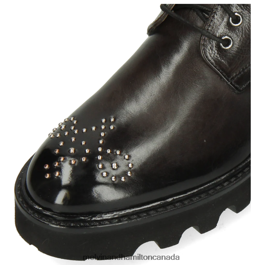 Women Melvin & Hamilton Grey Sally 109 Ankle Boots P4V68P1048