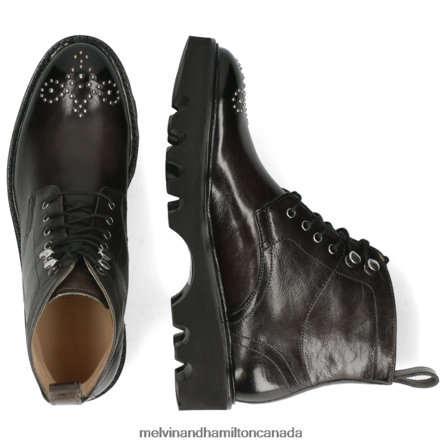 Women Melvin & Hamilton Grey Sally 109 Ankle Boots P4V68P1048