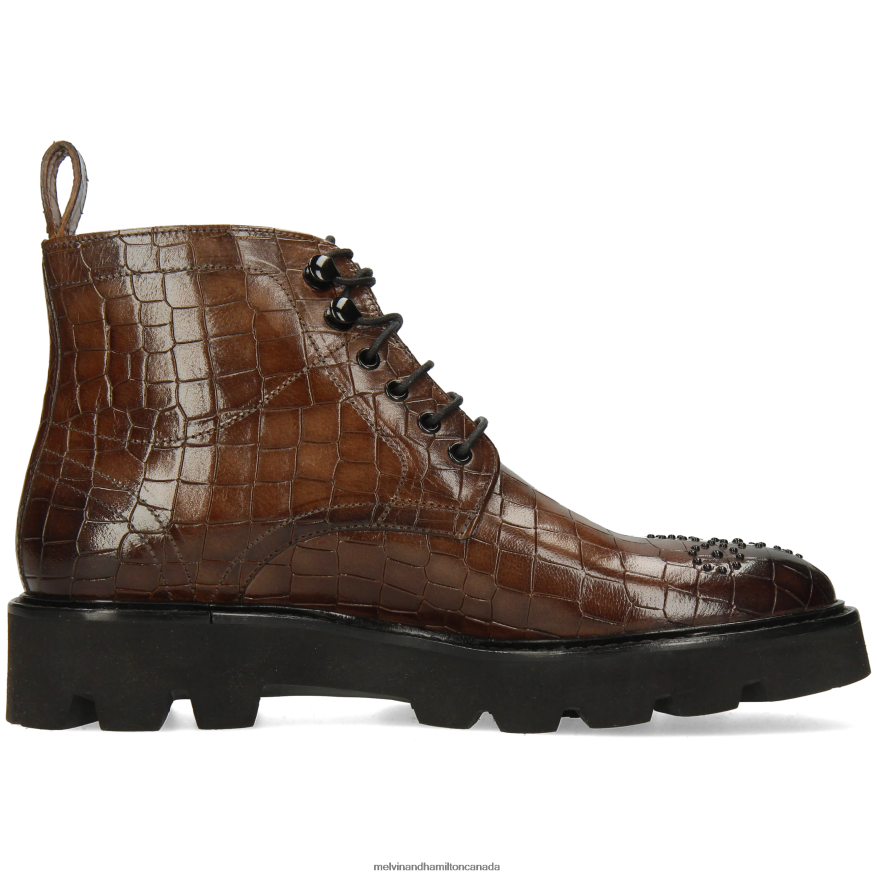 Women Melvin & Hamilton Grey Sally 109 Ankle Boots P4V68P888