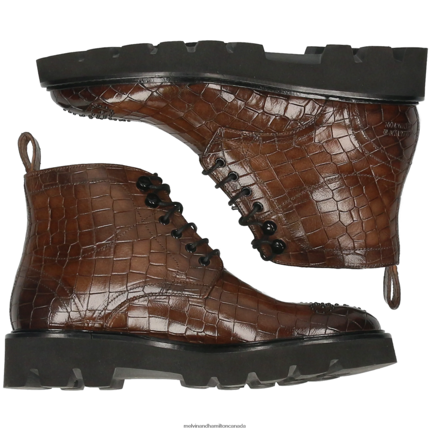 Women Melvin & Hamilton Grey Sally 109 Ankle Boots P4V68P888