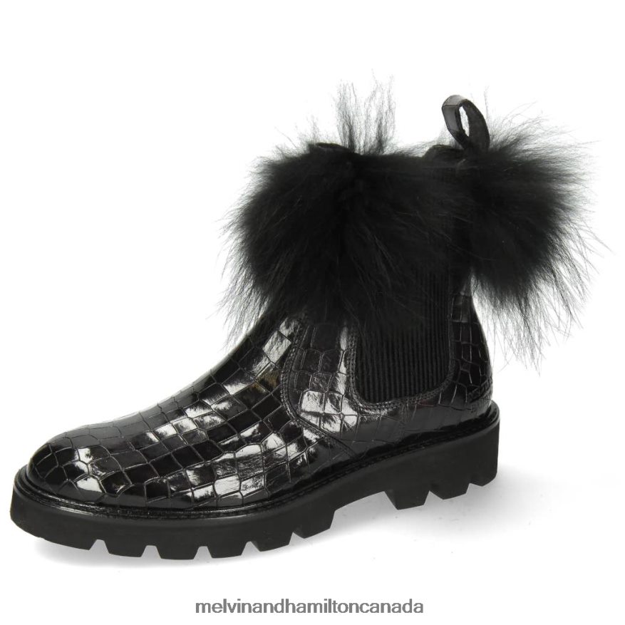 Women Melvin & Hamilton Grey Sally 114 Ankle Boots P4V68P1098