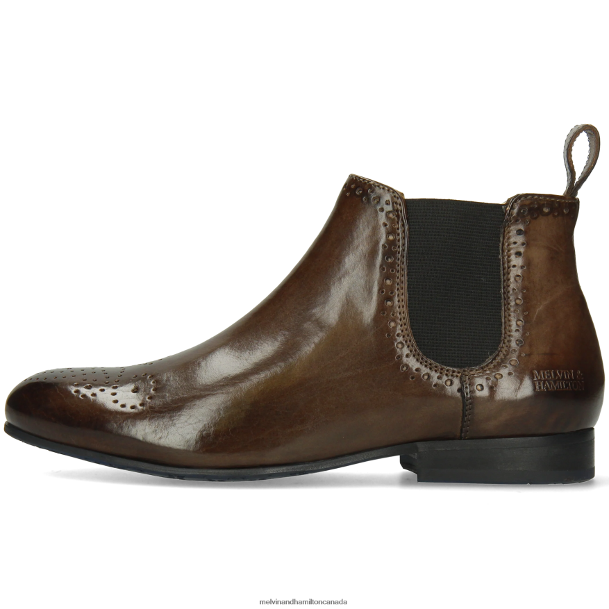 Women Melvin & Hamilton Grey Sally 16 Ankle Boots P4V68P798