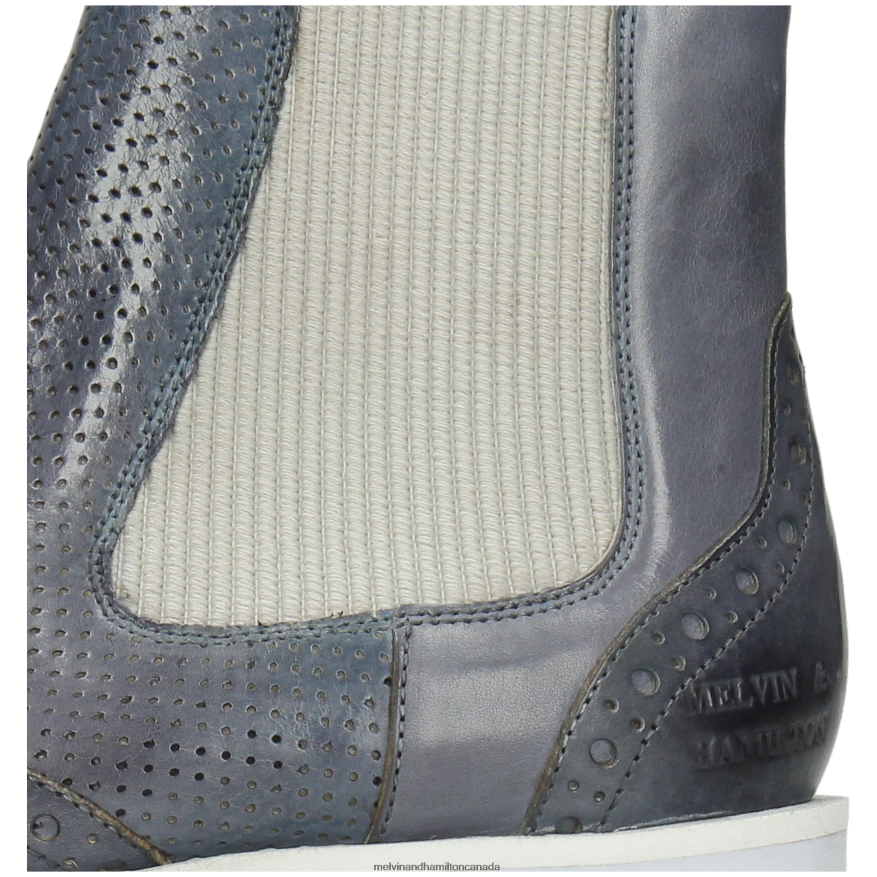 Women Melvin & Hamilton Grey Selina 29 Ankle Boots P4V68P1010