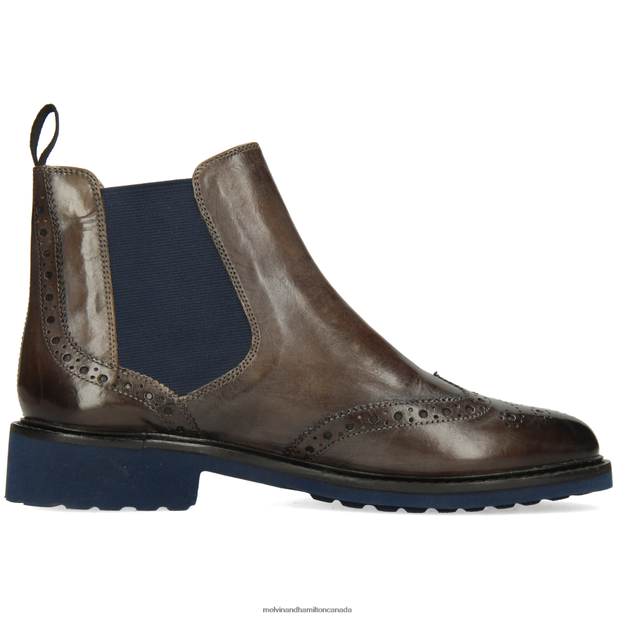 Women Melvin & Hamilton Grey Selina 6 Ankle Boots P4V68P1113