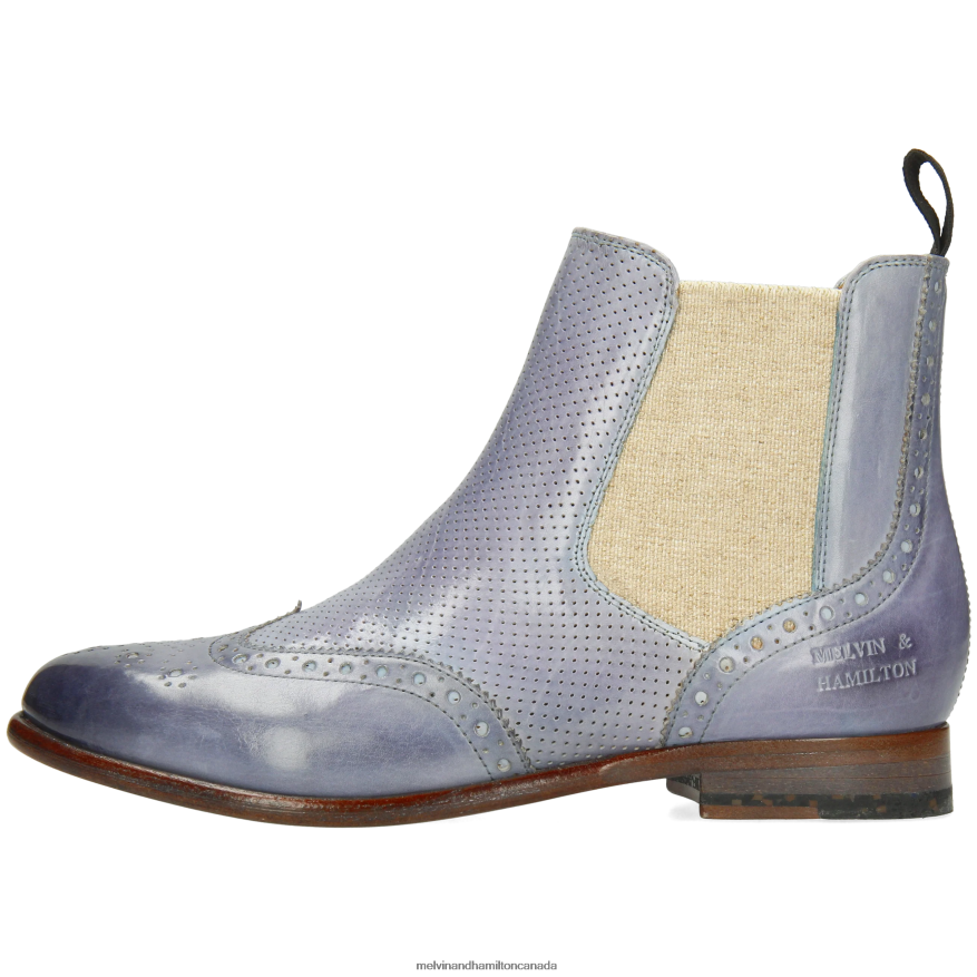 Women Melvin & Hamilton Grey Selina 6 Ankle Boots P4V68P857