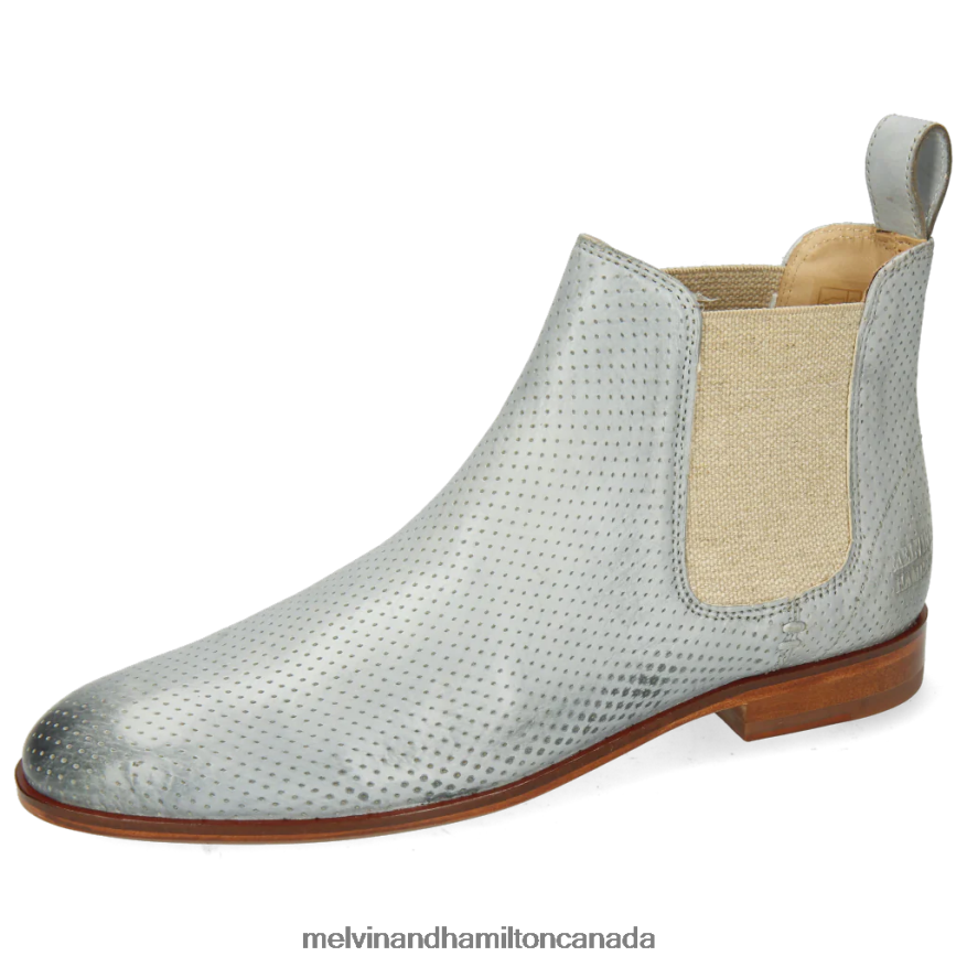 Women Melvin & Hamilton Grey Susan 10 Ankle Boots P4V68P1136