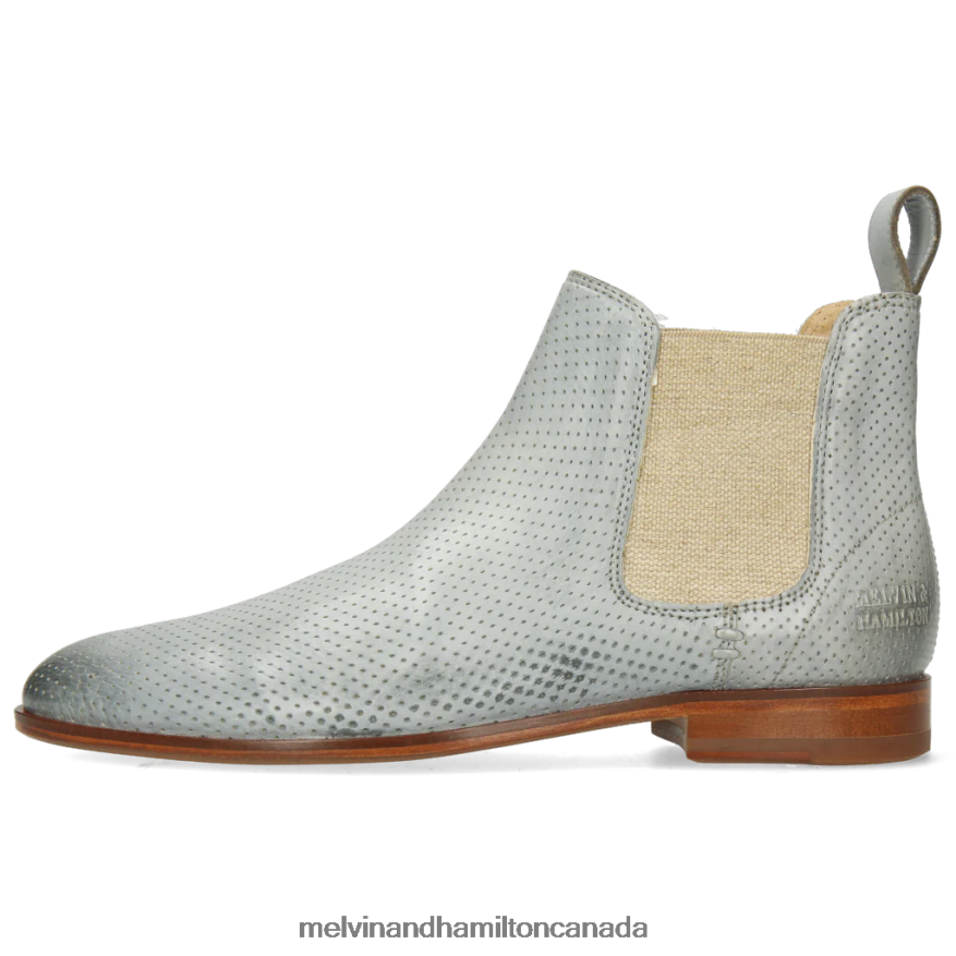 Women Melvin & Hamilton Grey Susan 10 Ankle Boots P4V68P1136