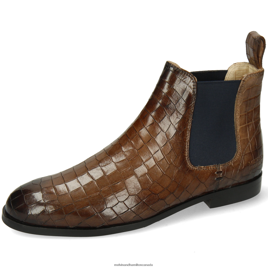 Women Melvin & Hamilton Grey Susan 10 Ankle Boots P4V68P801