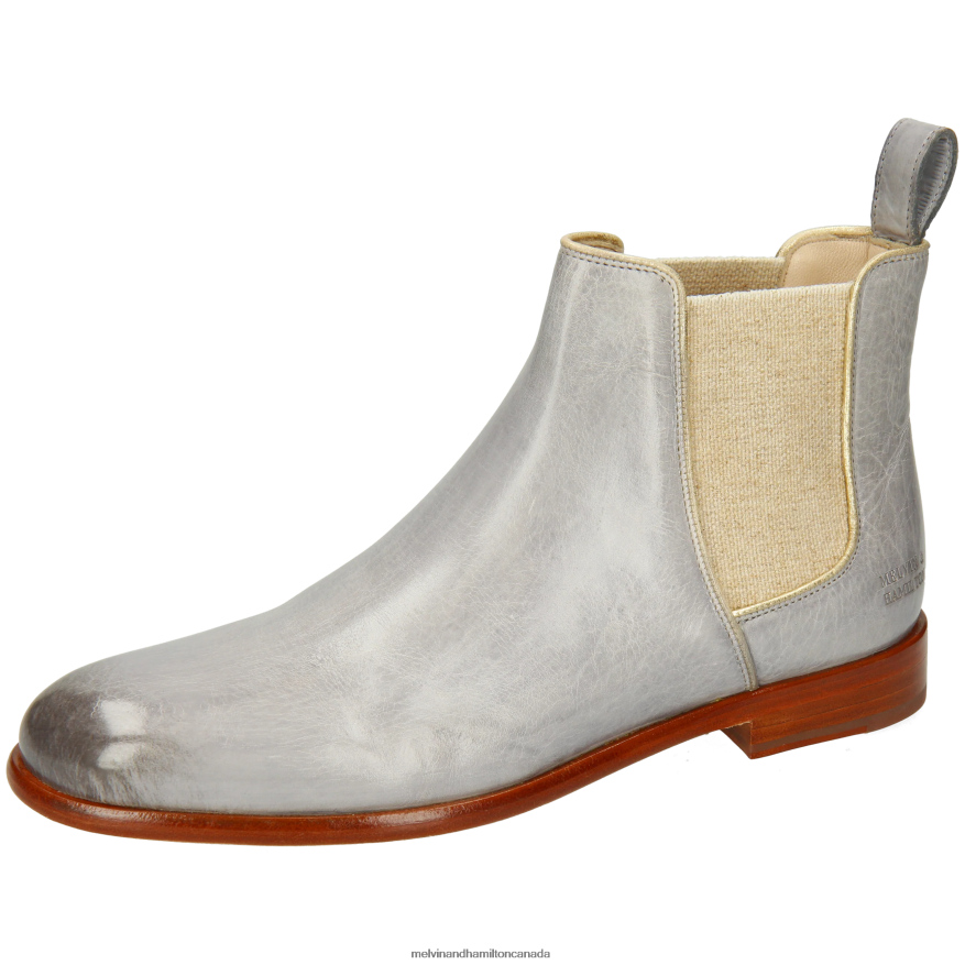 Women Melvin & Hamilton Grey Susan 70 Ankle Boots P4V68P831