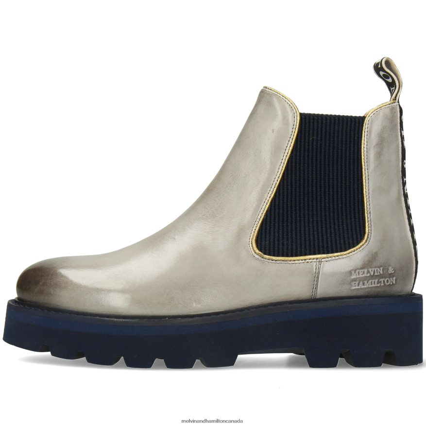 Women Melvin & Hamilton Grey Sybill 6 Ankle Boots P4V68P827