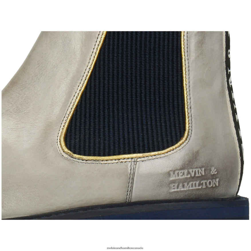 Women Melvin & Hamilton Grey Sybill 6 Ankle Boots P4V68P827