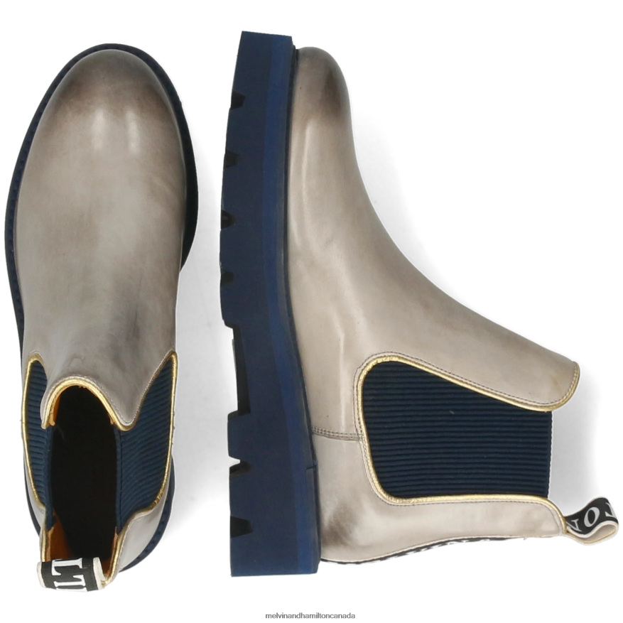 Women Melvin & Hamilton Grey Sybill 6 Ankle Boots P4V68P827