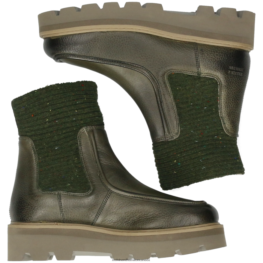 Women Melvin & Hamilton Khaki Cassy 3 Ankle Boots P4V68P915