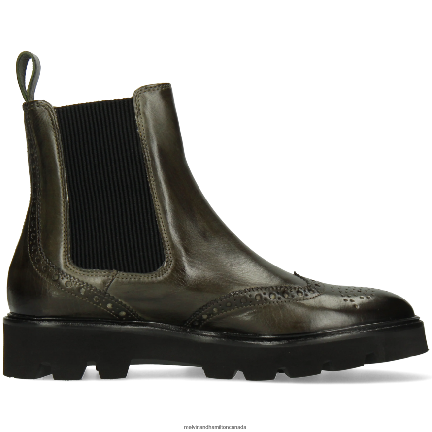 Women Melvin & Hamilton Khaki Sally 112 Ankle Boots P4V68P951