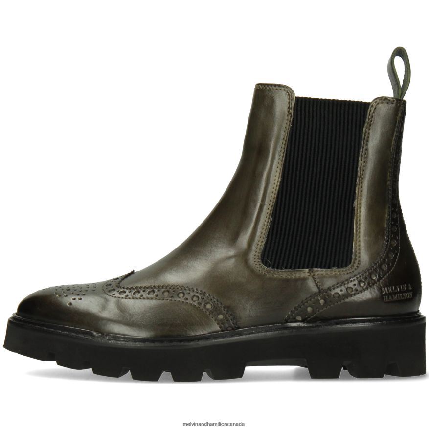 Women Melvin & Hamilton Khaki Sally 112 Ankle Boots P4V68P951