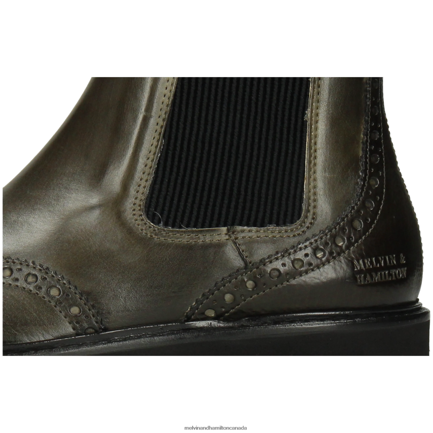 Women Melvin & Hamilton Khaki Sally 112 Ankle Boots P4V68P951