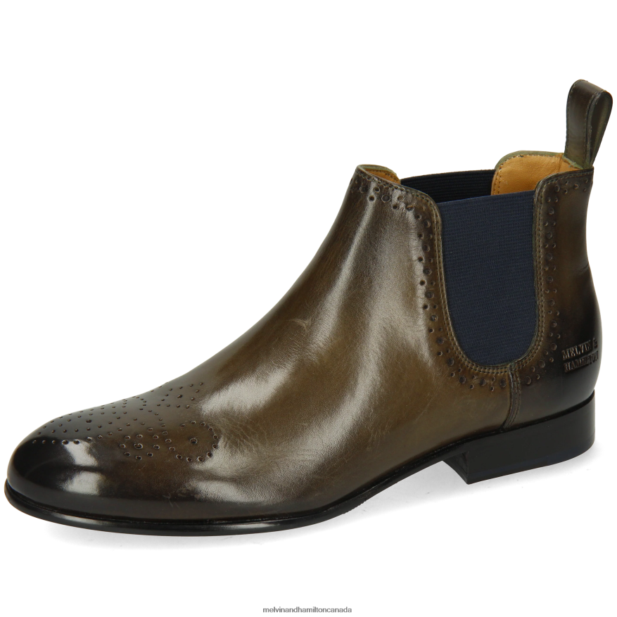 Women Melvin & Hamilton Khaki Sally 16 Ankle Boots P4V68P914