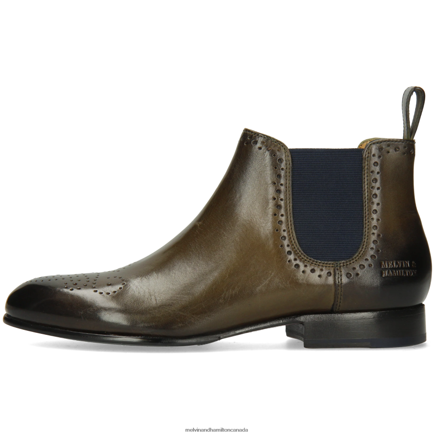 Women Melvin & Hamilton Khaki Sally 16 Ankle Boots P4V68P914