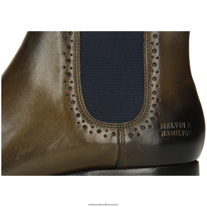 Women Melvin & Hamilton Khaki Sally 16 Ankle Boots P4V68P914