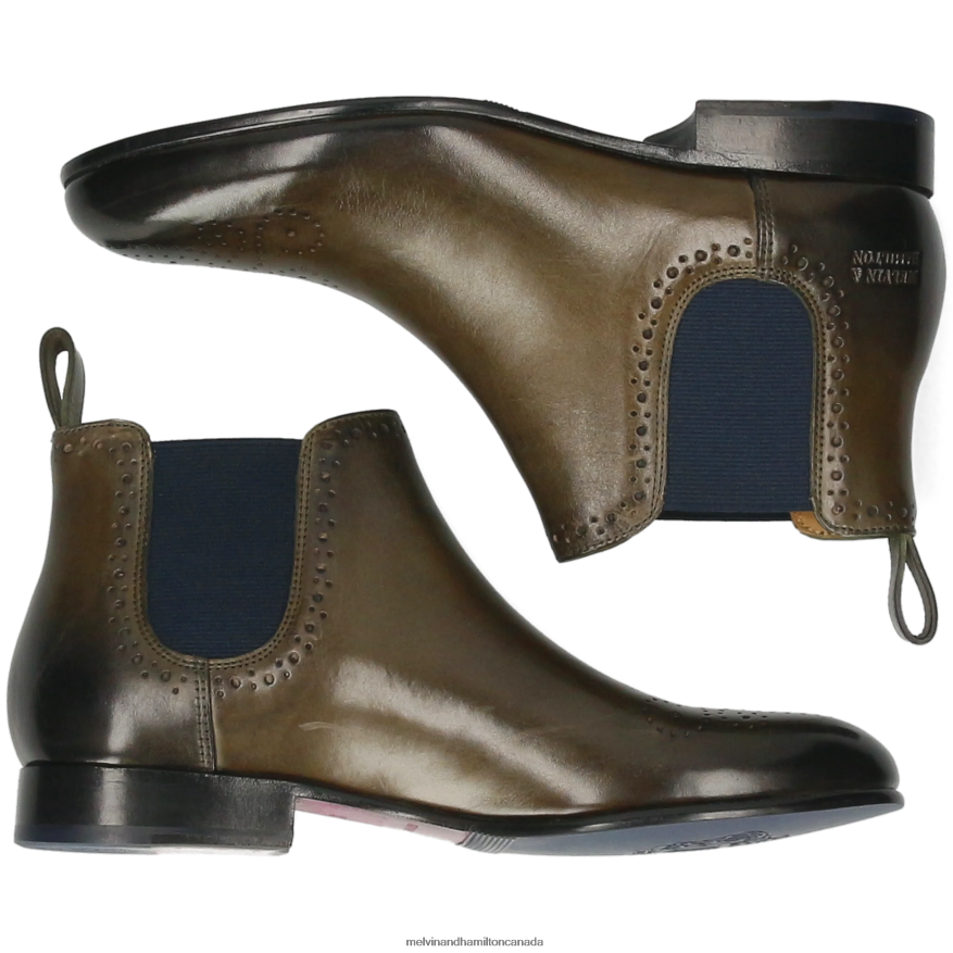 Women Melvin & Hamilton Khaki Sally 16 Ankle Boots P4V68P914