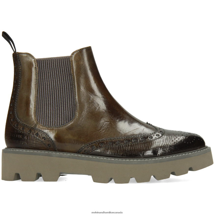 Women Melvin & Hamilton Khaki Selina 65 Ankle Boots P4V68P973