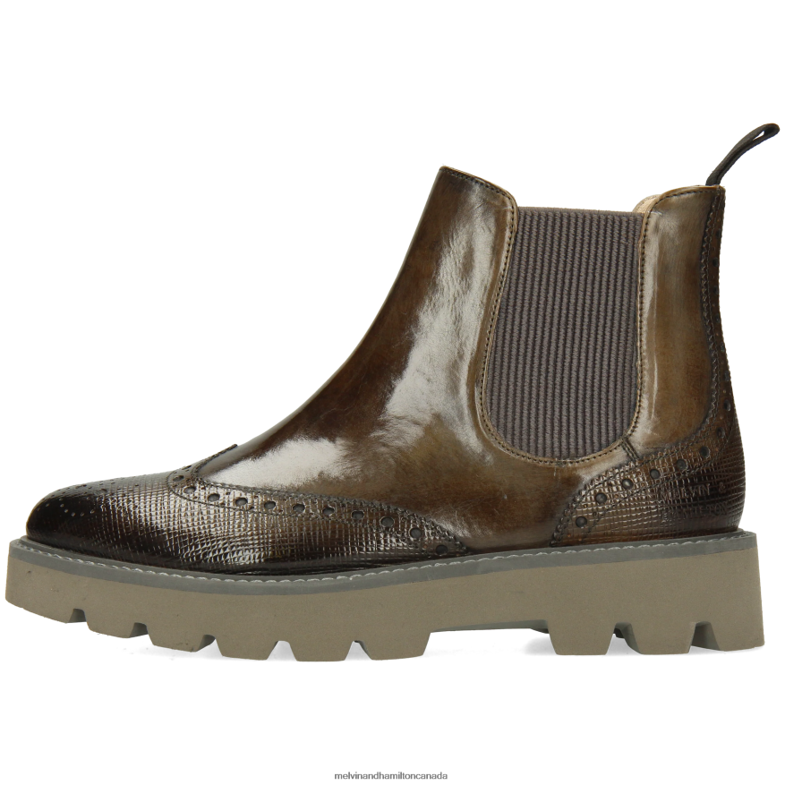 Women Melvin & Hamilton Khaki Selina 65 Ankle Boots P4V68P973