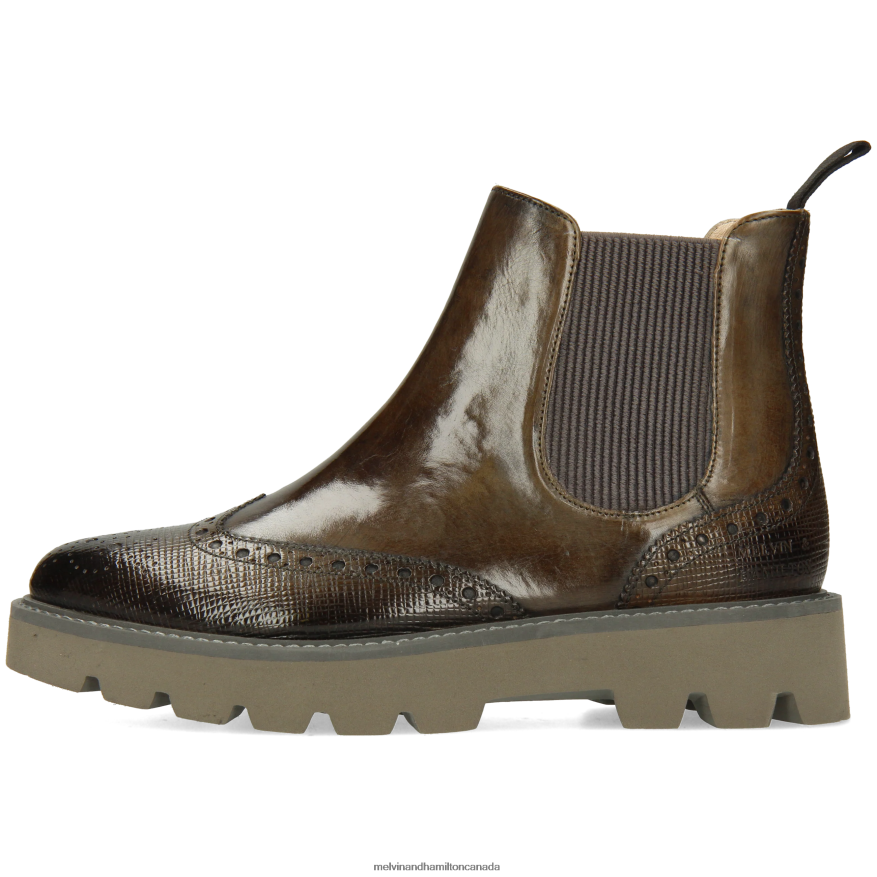 Women Melvin & Hamilton Khaki Selina 65 Ankle Boots P4V68P973