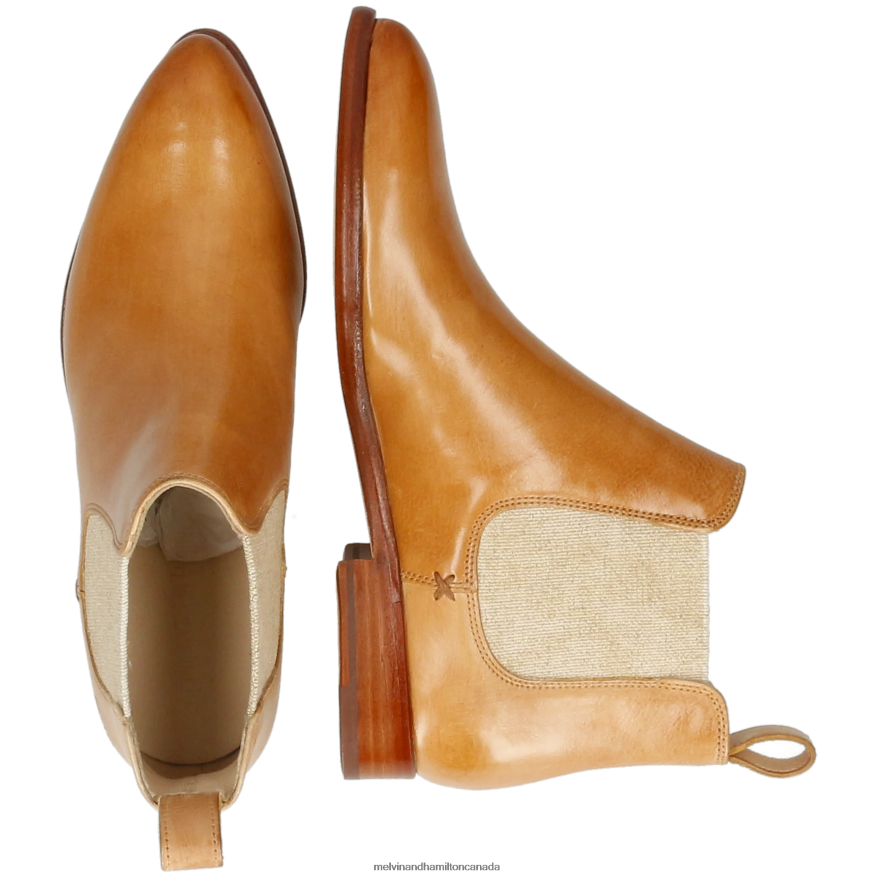 Women Melvin & Hamilton Light Brown Jessy 1 Ankle Boots P4V68P786