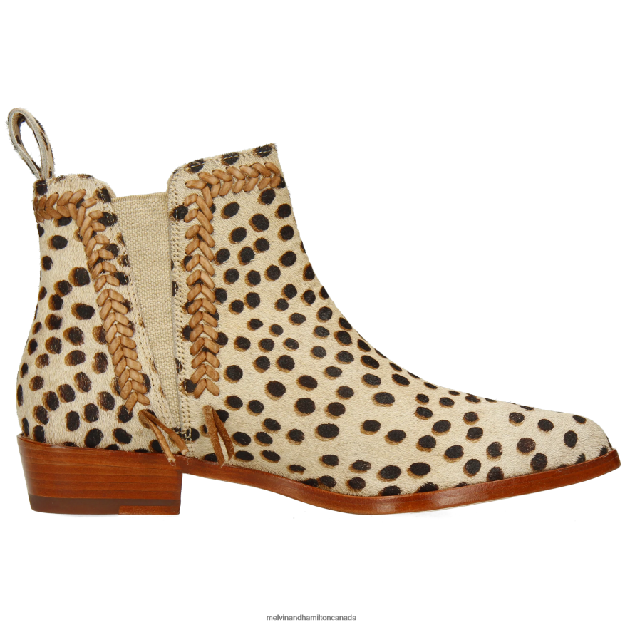 Women Melvin & Hamilton Light Brown Marlin 10 Ankle Boots P4V68P777