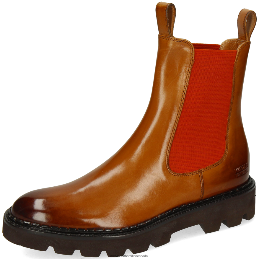 Women Melvin & Hamilton Light Brown Sally 186 Ankle Boots P4V68P885