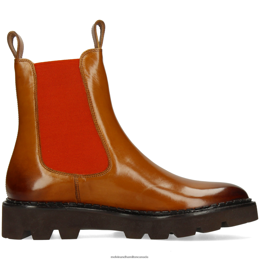 Women Melvin & Hamilton Light Brown Sally 186 Ankle Boots P4V68P885