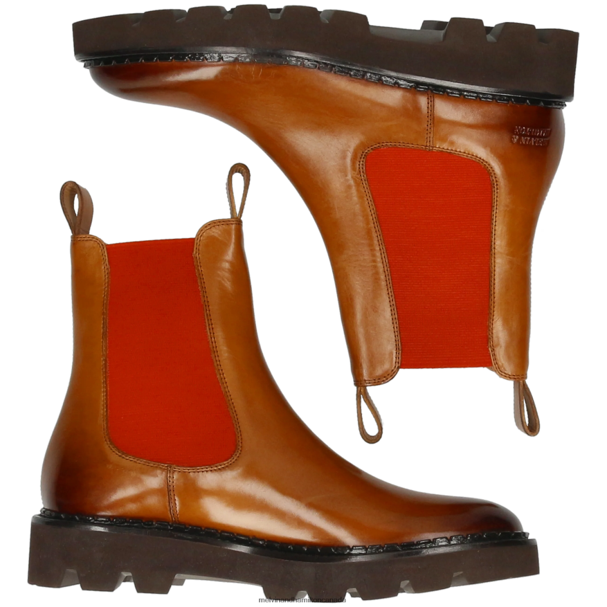 Women Melvin & Hamilton Light Brown Sally 186 Ankle Boots P4V68P885