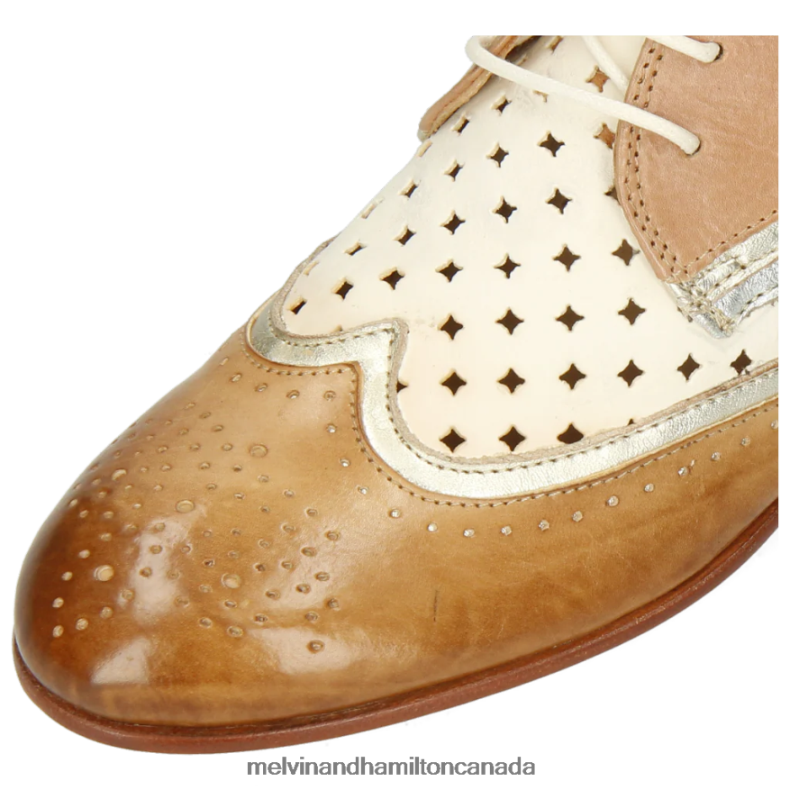 Women Melvin & Hamilton Light Brown Sally 30 Ankle Boots P4V68P1134