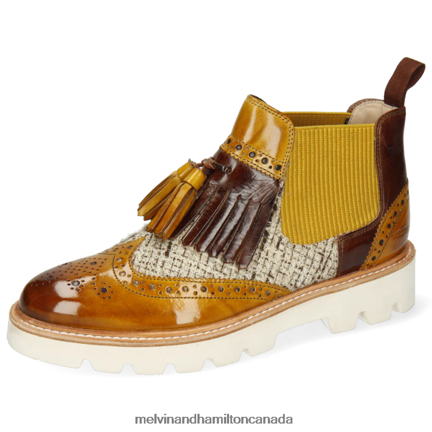 Women Melvin & Hamilton Light Brown Selina 5 Ankle Boots P4V68P1047