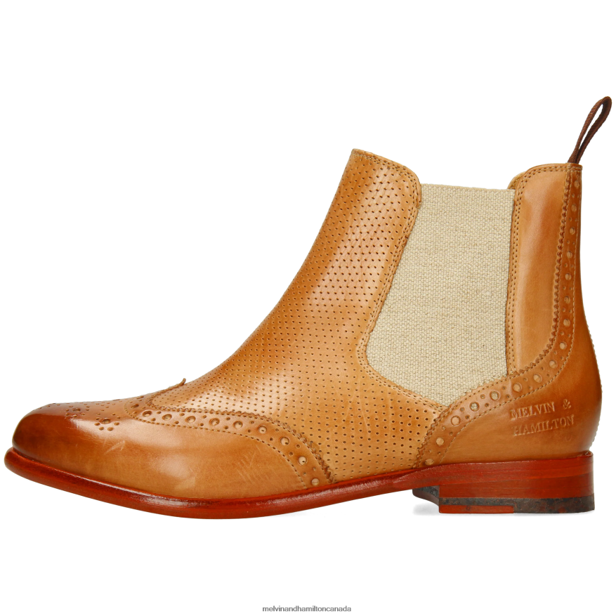 Women Melvin & Hamilton Light Brown Selina 6 Ankle Boots P4V68P864