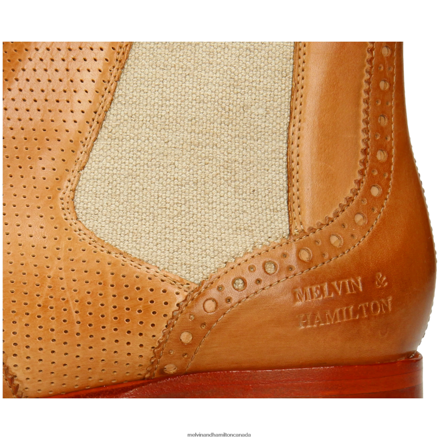 Women Melvin & Hamilton Light Brown Selina 6 Ankle Boots P4V68P864