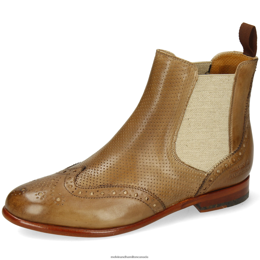 Women Melvin & Hamilton Light Brown Selina 6 Ankle Boots P4V68P867