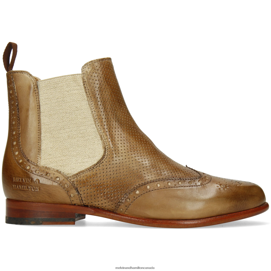 Women Melvin & Hamilton Light Brown Selina 6 Ankle Boots P4V68P867