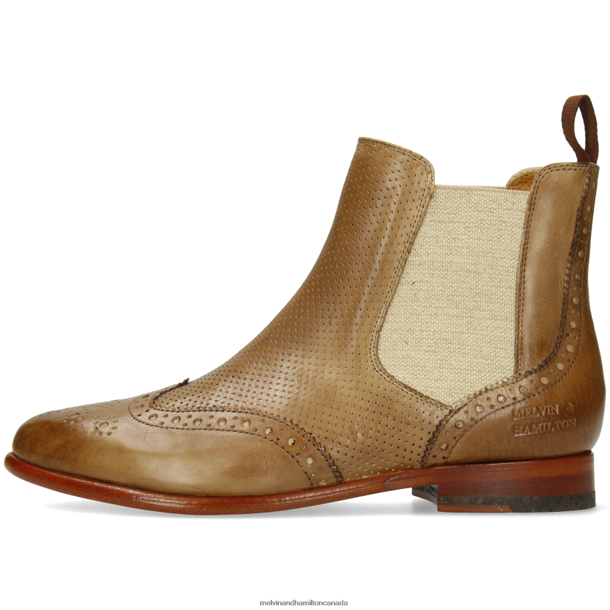 Women Melvin & Hamilton Light Brown Selina 6 Ankle Boots P4V68P867