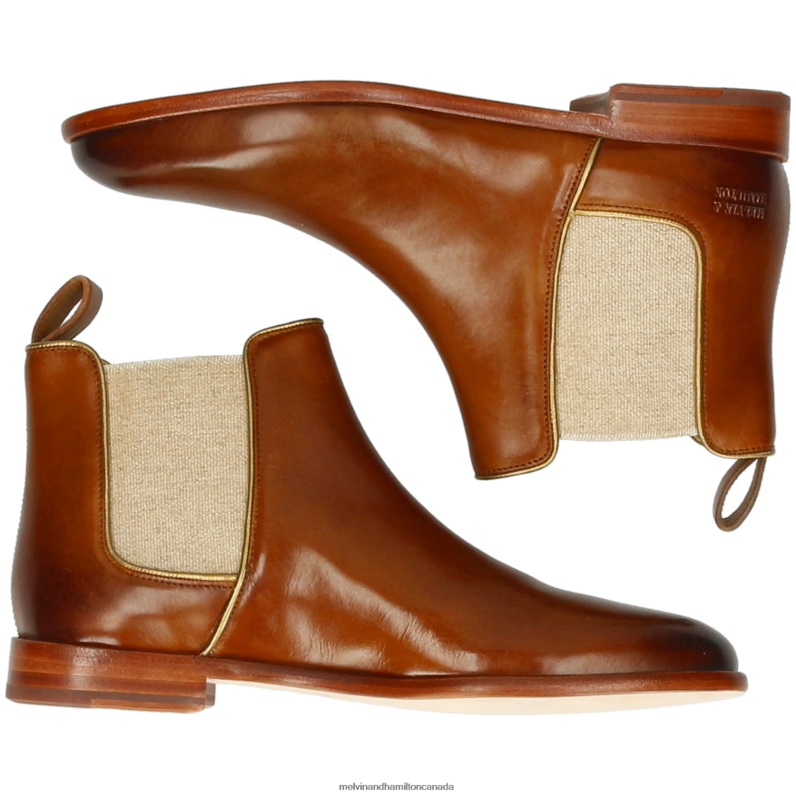 Women Melvin & Hamilton Light Brown Susan 70 Ankle Boots P4V68P871