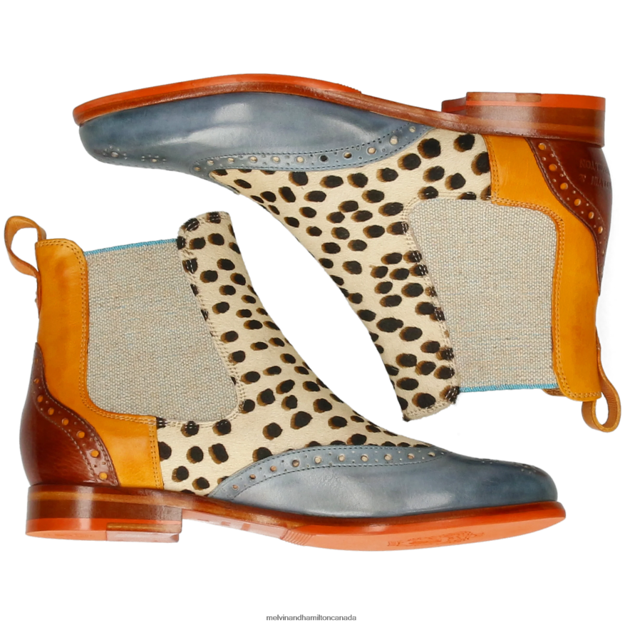 Women Melvin & Hamilton Multi Selina 29 Ankle Boots P4V68P1107