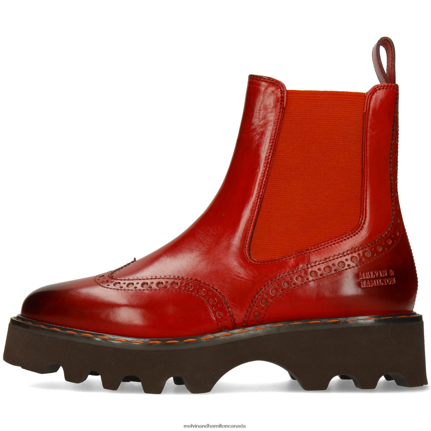 Women Melvin & Hamilton Orange Megan 37 Ankle Boots P4V68P918