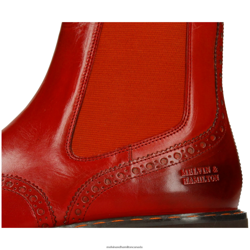 Women Melvin & Hamilton Orange Megan 37 Ankle Boots P4V68P918