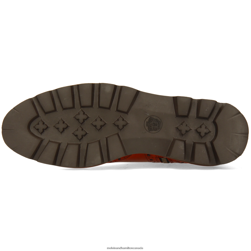 Women Melvin & Hamilton Orange Selina 25 Ankle Boots P4V68P971