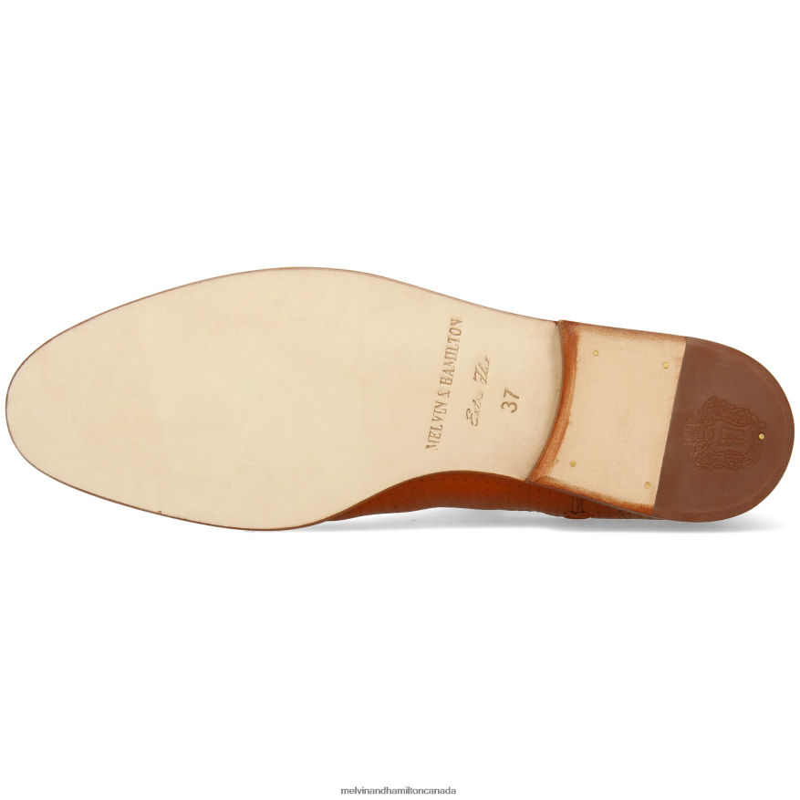 Women Melvin & Hamilton Orange Susan 10 Ankle Boots P4V68P1024