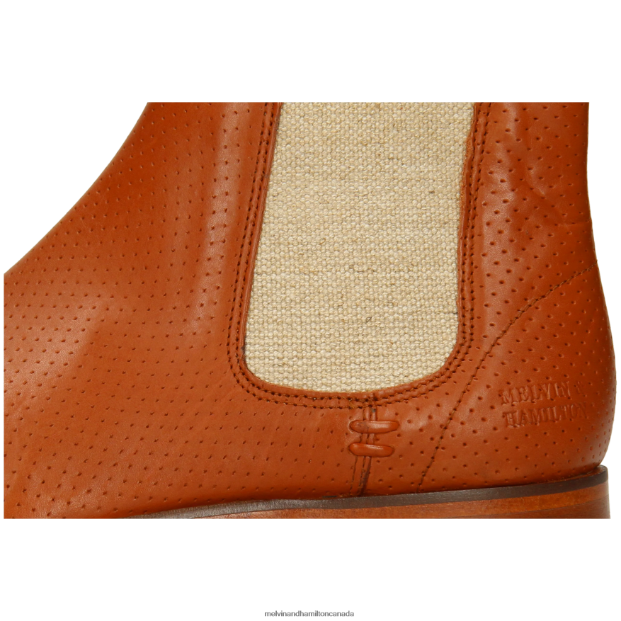 Women Melvin & Hamilton Orange Susan 10 Ankle Boots P4V68P1024